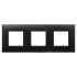 Рамка "Avanti", "Черный матовый", 3 поста (6 мод.)