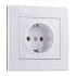 Розетка RAIN с/з керамика белая Lezard 703-0202-122