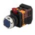 Кнопка ABLFS-22 синий d22мм неон/240В 1з+1р ЭРА Б0045657