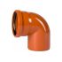 Отвод  наружной канализации 110 мм. 87 градусов Хемкор 2491095