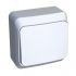ЭТЮД Переключатель одноклавишный наружный белый сх.6 SE (Systeme) BA10-004B