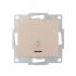 KARINA Выключатель проходной с подсветкой крем (10шт/120шт) Lezard 707-0388-114
