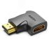 Адаптер переходник HDMI v2.0 19M на 19F, угол 270, контакты позолоченные Vention AIQB0