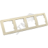 MASTER Рамка на 4 поста, слоновая кость HEGEL Р404-01
