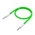 Кабель аудио Jack 3.5 мм на Jack 3.5 мм, 1.5 м., зеленый нейлон Greenconnect GCR-AVC8262-1.5m