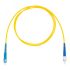 Шнур оптический коммутационный (патч-корд), SC-FC симплекс simplex OS2, нг(А)-HF, желтый, 0,5 м Datarex DR-221200
