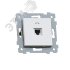 Аксиома  Механизм розетки RJ11 скрытой установки РТ1-459, белый Кунцево 121005