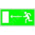 Знак безопасности BL-2915B.E04''Напр. к эвакуационному выходу налево'' Белый свет a16642