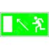 Знак безопасности BL-2010B.E06''Напр. к эвакуационному выходу налево вверх'' Белый свет a15030