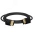 Кабель HDMI 2.0, Ultra HD 19М на 19М, 0.3 м., SLIM черный Greenconnect GCR-51591