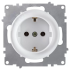 Розетка с заземлением, винтовые контакты, цвет белый (серия Florence) OneKeyElectro 2172765