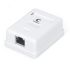 Розетка компьютерная RJ-45(8P8C), категория 6, экранированная, одинарная, внешняя, Dual IDC Cabeus WS-8P8C-Cat.6-SH-1