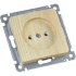 MASTER Розетка одноместная скрытой установки, в рамку, сосна HEGEL РС16-401-02