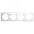 Рамка четырехместная пластик серия Катрин белый STEKKER STEKKER PFR00-7004-01 39795
