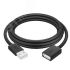 Удлинитель USB 2.0 AM на AF, 0.3 м., черный, морозостойкий Greenconnect GCR-UEC6M-BB2S-0.3m