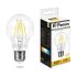 Лампа светодиодная LED 7вт Е27 теплый FILAMENT FERON LB-57