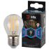 Лампа светодиодная F-LED P45-9w-840-E27 (филамент, шар, 9Вт, нейтр, E27) (10/100/4000) ЭРА Б0047029