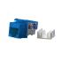 Вставка Keystone Jack RJ-45(8P8C) категория 6 синяя Hyperline KJ9-8P8C-C6-90-BL