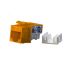 Вставка Keystone Jack RJ-45(8P8C) категория 6 оранжевая Hyperline KJ9-8P8C-C6-90-OR