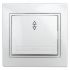 Переключатель Intro Plano 1-103-01 одноклавишный 10А-250В, IP20, СУ, белый ЭРА Б0053742