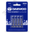 Элемент питания LR03 (AAА) DAEWOO High Energy Alkaline блистер, 4 шт. JazzWay 5030381