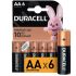 Элемент питания LR6-6BL BASIC (6/60/16800) Duracell Б0014859