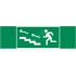 Пиктограмма ПО ЛЕСТНИЦЕ ВВЕРХ ВЛЕВО 310х90мм для аварийно-эвакуационного светильника Basic IP65 Вартон V5-EM02-60.002.040