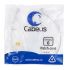 Патч-корд U/UTP, категория 6, 2xRJ45/8p8c, неэкранированный, белый, PVC, 0.5м Cabeus PC-UTP-RJ45-Cat.6-0.5m-WH