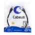 Патч-корд U/UTP, категория 6, 2xRJ45/8p8c, неэкранированный, черный, PVC, 0.3м Cabeus PC-UTP-RJ45-Cat.6-0.3m-BK
