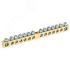 Шина PEN ''земля-ноль'' 6х9 мм 14х1 (14 группхкрепеж по центру), REXANT REXANT 11-2361