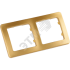 MASTER Рамка на 2 поста, золото HEGEL Р402-07