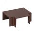 Угол T-образный (40х25) (4 шт) Plast под темное дерево EKF tchd-40-25x4