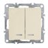 Выключатель 2-клавишный с индикатором (механизм), серия Эрна, , слоновая кость STEKKER PSW10-9102-02