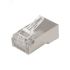 Разъем сетевой LAN на кабель. штекер 8Р8С (Rj-45) под обжим в экране (10шт), REXANT 06-0082-A10