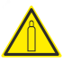Знак W 19 ''Газовый баллон'' 150х150х150 мм, пластик ГОСТ Р 12.4.026-2001 EKF pn-w-19