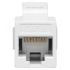 Адаптер проходной TERACOM PRO Cat.6 неэкранированный RJ45-RJ45 тип Keystone белый EKF TRP-INLC-KSTN-6UTP-WH