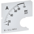 Шкала сменная для амперметра Э47 80/5А класс точности 1,5 72х72мм IEK