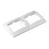 Рамка 2 поста Севиль горизонтальная белая Универсал С0044
