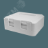 Корпус розетки для двух вставок типа Keystone Jack, белая СУПР 10-0311