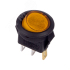 Выключатель клавишный круглый 250V 3А (3с) ON-OFF желтый с подсветкой Micro REXANT 36-2532