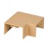 Поворот 90 градусов (25х16) (4 шт) Plast под светлое дерево EKF abl-25-16x4