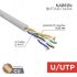 Кабель витая пара U/UTP, CAT 5e, PVC, 4х2х0,52 мм, 24AWG, INDOOR, SOLID, серый, 305 м PRO, REXANT 02-0005