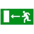 Знак ''Направление к эвакуационному выходу налево'' 150х300мм PROxima EKF an-5-05