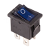 Выключатель клавишный 250V 6А (4с) ON-OFF синий с подсветкой Mini REXANT 36-2191