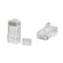 Коннектор RJ-45 под витую пару, категория 6, универсальный (для одножильного и многожильного кабеля), для проводников с толщиной по изоляции до 1,05 м Cabeus 8P8C-C6-TWP