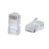 Коннектор RJ-45 быстрой установки под витую пару, категория 5e, универсальный (для одножильного и многожильного кабеля) для проводников с толщиной по  Cabeus 8P8C-FC