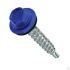 Саморез кровельный 4.8х50 RAL5005 сверло №1 шайба d=14мм с EPDM прокладкой Руфкомплект 313523