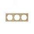 VESNA  Рамка 3-ая горизонтальная б/вст золото Lezard 742-3600-148