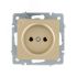 VESNA Розетка б/з ПБТ золото Lezard 742-3688-121B