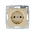 VESNA Розетка с/з ПБТ золото Lezard 742-3688-122B